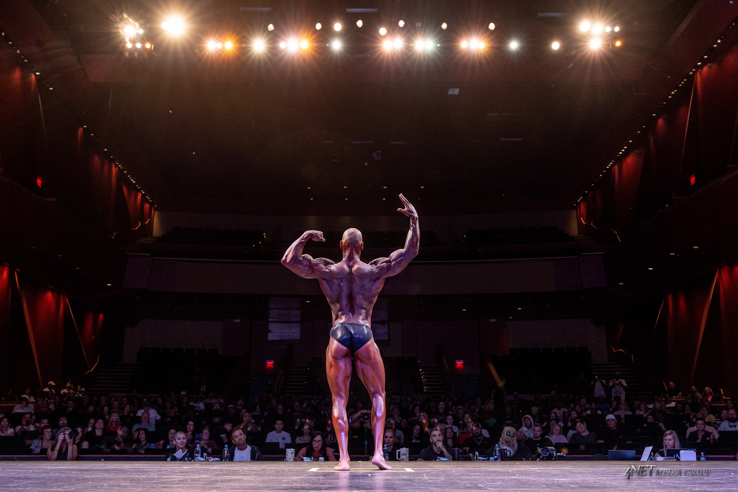Joshua Mabin Back Double Bicep Mainstage Arena Auditorium